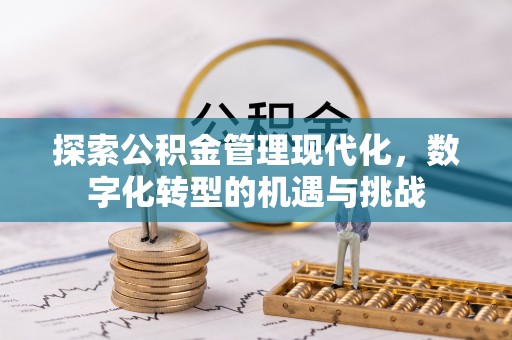 梓官探索公积金管理现代化，数字化转型的机遇与挑战