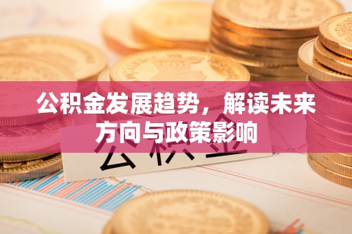 梓官公积金发展趋势，解读未来方向与政策影响