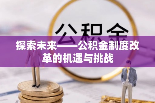 梓官探索未来——公积金制度改革的机遇与挑战