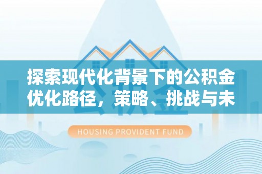 梓官探索现代化背景下的公积金优化路径，策略、挑战与未来展望