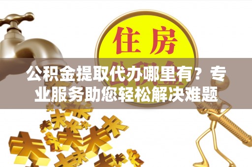 梓官公积金提取代办哪里有？专业服务助您轻松解决难题