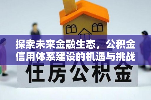 梓官探索未来金融生态，公积金信用体系建设的机遇与挑战