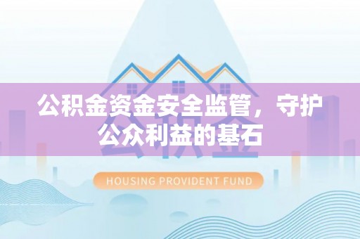 梓官公积金资金安全监管，守护公众利益的基石