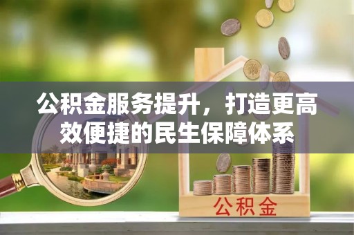 梓官公积金服务提升，打造更高效便捷的民生保障体系