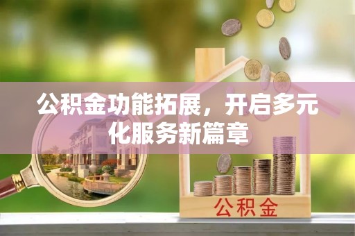 梓官公积金功能拓展，开启多元化服务新篇章